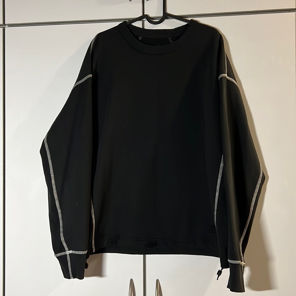 rag & bone Scuba Crew Sweatshirt Relaxed Fit Size Large